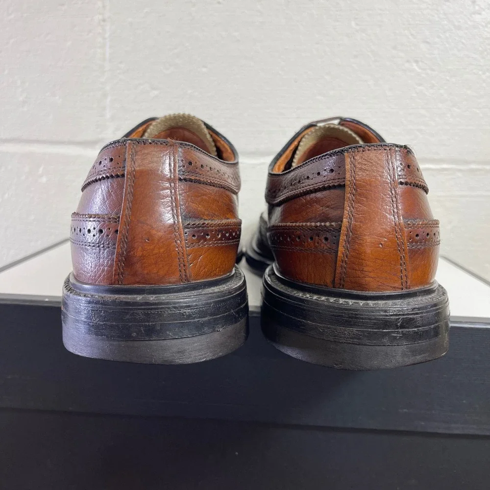 Florsheim Imperial 1849 Longwing Brown Leather Oxford Dress Shoes Men's 9.5 D